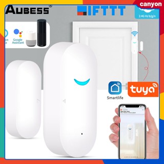 Tuya Smart Wifi Door Window Sensor Mobile Remote Viewing Door Open/Closed Status Home Safety Alarm Compatible with Alexa/google Home canyon.