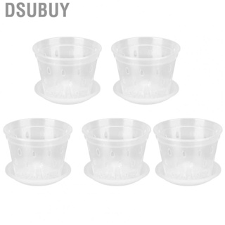 Dsubuy Orchid Flower Pot  Optimal Drainage Hole Design 5 Sets Repotting Pots for Outdoor