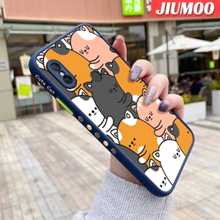 สําหรับ Xiaomi Redmi Note 6 Note 6 Pro เคสการ์ตูนแมวน่ารัก รูปแบบแฟชั่น บาง ฝ้า เคสโทรศัพท์แข็ง ซิลิโคน ป้องกัน เคสกันกระแทก