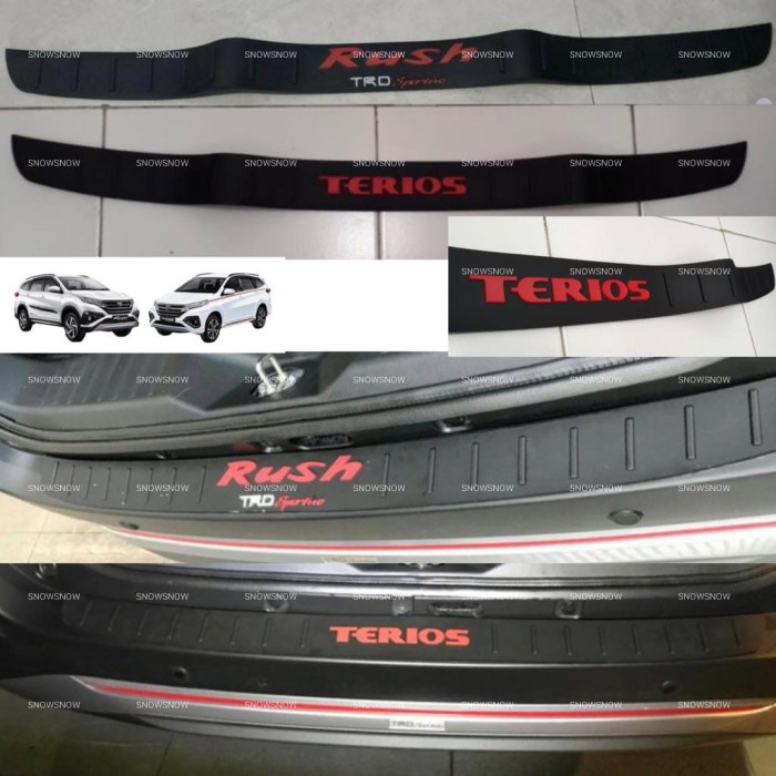 กาบหลัง All New Rush Terios 2018 2020 2022 UP ยางสีดํา - RUSH