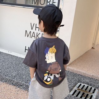 【Boy Tshirt】เสื้อยืดแขนสั้น ผ้าฝ้าย พิมพ์ลาย Kebaya Budak lelaki แฟชั่นสไตล์เกาหลี สําหรับเด็กผู้ชาย (1-15 ปี)