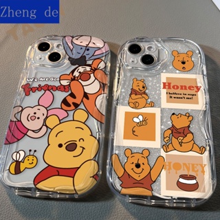 Bg5x เคสโทรศัพท์มือถือแบบใส กันกระแทก ลายหมีพูห์ สําหรับ Iphone 8 137 14promax 11 12