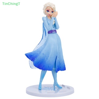 [TinChingT] ตุ๊กตาฟิกเกอร์ PVC การ์ตูนเจ้าหญิงเอลซ่า Frozen Snow Queen Fire Dragon In Hand ขนาด 21 ซม. ของเล่นคริสต์มาส ของขวัญวันเกิด สําหรับเด็ก