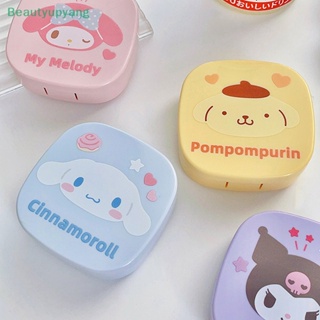 [Beautyupyang] Sanrioed My Melody Cinnamoroll Hello Kitty Pochacco Kuromi กล่องคอนแทคเลนส์ แบบตลับคู่ สําหรับนักเรียน