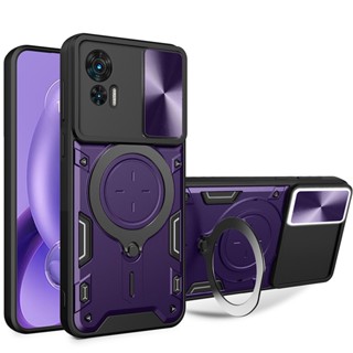เคสโทรศัพท์มือถือ กันกระแทก กันรอยแตก พร้อมขาตั้ง หมุนได้ สําหรับ Moto Edge S30 E13 E20 E30 E40 E22 E22i G13 G23 G53 G71 5G