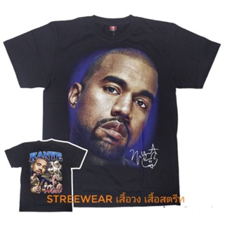 [S-5XL]เสื้อยืด kanye west yeezy rapper t shirts เสื้อยืด oversize