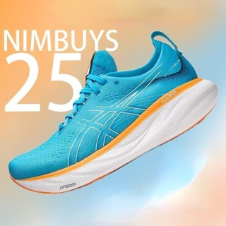 ใหม่ GEL-NIMBUS 25 รองเท้าผ้าใบลําลอง น้ําหนักเบา ระบายอากาศ เหมาะกับการวิ่ง สําหรับผู้ชาย 2023 EF