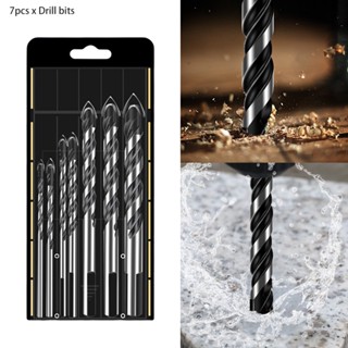 7 pcs Professional Universal มัลติฟังก์ชั่นเปลี่ยน Hard Alloy Glass Ceramic เจาะ Bit Setขาย