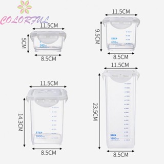 【COLORFUL】Food Storage Jar 1000ml 1800ml 240ml 650ml Food Container Plastic Bottle