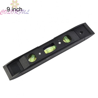 【COLORFUL】Spirit Level Level Ruler Magnetic Measuring Tool Torpedo 9 Inch ABS Flexible