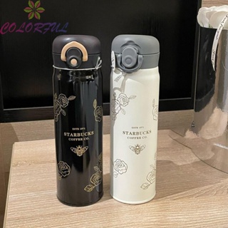 【COLORFUL】Thermos Cup 500ml Capacity Non-sweat Design Stainless Steel Thick Insulation