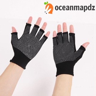 OCEANMAPDZ ถุงมือยืดหยุ่น ระบายอากาศ กันลม สีพื้น กันลื่น เหมาะกับฤดูร้อน สําหรับผู้ชาย