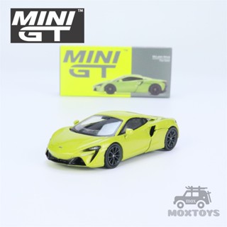 โมเดลรถยนต์ รุ่น MINI GT 1:64 McLaren Artura Flux Green Diecast ของเล่นสําหรับเด็ก