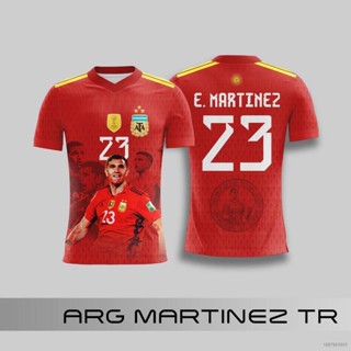 Si 2022-2023 เสื้อยืดแขนสั้น พิมพ์ลายผู้รักษาประตู Argentina Martinez พลัสไซซ์