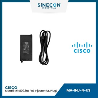 CISCO รุ่น MA-INJ-4-US Meraki MR 802.3at PoE Injector (US Plug)