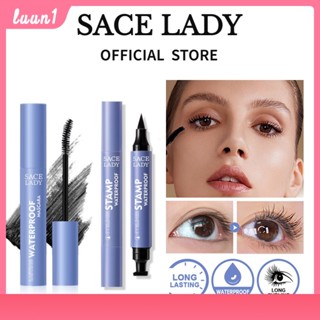 Sace Lady Set อายเมคอัพ มาสคาร่าดัดผมกันน้ำ+อายไลเนอร์ มาสคาร่าติดทนนาน กันน้ำ ดัดผมยาว