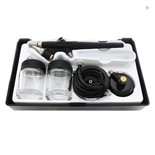 MIT Mini Single Action Air Brush Kit Siphon Feed 0.8mm Paint Spray  Air Brush Kit with Hose 2cc Fluid Cups Spray Tool for Body Painting Makeup Art Model Tattoo Manicure Nail Bea