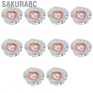 Sakurabc Aluminum Foil Hair Heat  Dye Coloring Elastic Band Silver Improve Absorption Easy Stretching for Salon Use