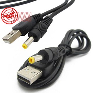 สายชาร์จ USB เป็นปลั๊ก DC 0.8 ม. 5V สําหรับ Sony PSP 1000 2000 3000 Barrel Power P6D9