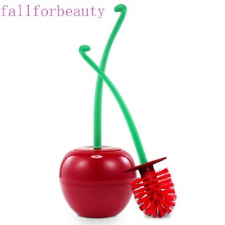 FALLFORBEAUTY แปรงขัดห้องน้ํา รูปเชอร์รี่ กันลื่น ทําความสะอาดง่าย ประหยัดพื้นที่