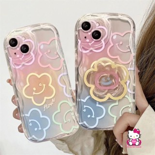 เคสโทรศัพท์มือถือ ลายกราฟฟิตี้หน้ายิ้ม ดอกไม้สด หลากสี สําหรับ Vivo Y36 Y16 Y12 Y12i Y22 Y30 Y20i Y91 Y20 Y35 Y15s Y21s Y15A Y12s Y17 Y21 Y02 Y91C Y33s Y22s Y50 Y15 Y11 Y31 Y51