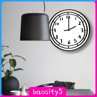 [Baosity5] นาฬิกาแขวนผนัง อะคริลิค ใช้แบตเตอรี่ สําหรับห้องนอน ห้องรับประทานอาหาร