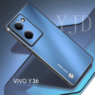 เคสโทรศัพท์มือถือโลหะ กันกระแทก สําหรับ Vivo Y36 Y78 V29 Lite