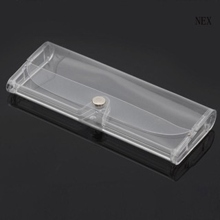 Nex กล่องเคส PVC ใส แบบพกพา สําหรับเก็บแว่นตากันแดด