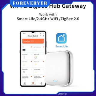 Tuya Smart Gateway ไร้สาย ZigBee อินเทอร์เน็ตหลายโหมดของสิ่งต่างๆ เกตเวย์ ศูนย์ควบคุมที่บ้าน รองรับ wifi บลูทูธ รองรับการควบคุมด้วยเสียงล่วงหน้า