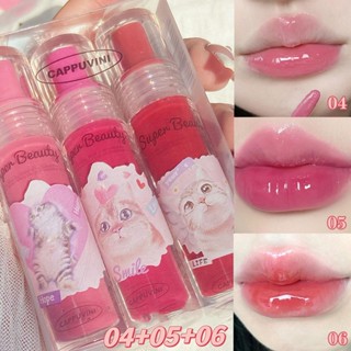 【พร้อมส่ง】CAPPUVINI ลิปสติก ลิปกลอส เพิ่มความชุ่มชื้น 3 ชิ้น ต่อชุด