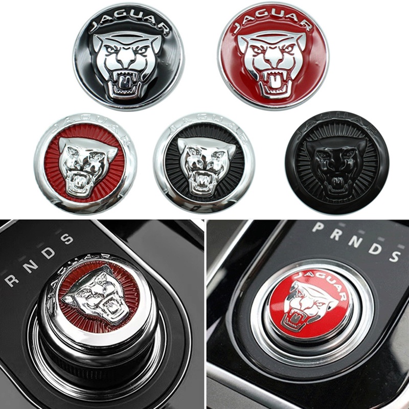 เกียร์รถเกียร์ Shift Knob แผงปุ่ม Trim สติกเกอร์ตกแต่งรูปลอกสําหรับ Jaguar XF XFL XE XJL XJ F PACE X