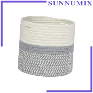 [Sunnimix] ตะกร้าผ้า เชือกถัก สไตล์โมเดิร์น สําหรับใส่ดอกไม้ ในร่ม