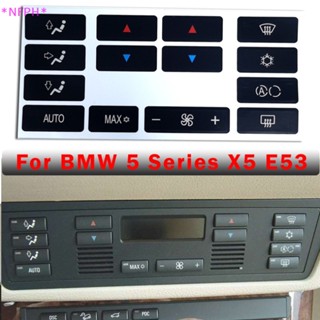 Nfph&gt; ใหม่ ฝาครอบปุ่มสวิตช์เครื่องปรับอากาศรถยนต์ สําหรับ BMW X5 E53 39 1 ชุด