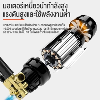 PPD เครื่องฉีดน้ำแรงดันสูง 6800W 3000bar เครื่องฉีดน้ำแรงดันสูงแบบพกพา ปรับแรงดันน้ำได้ ดูดน้ำได้ด้วยตัวเอง