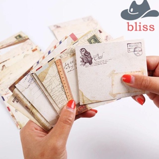 BLISS ซองจดหมาย เครื่องเขียน ขนาดเล็ก สําหรับใส่บัตร จดหมาย 12 แบบ