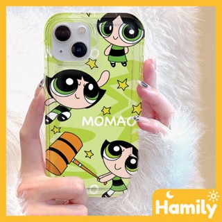 Photo Frame Airbag iPhone Case TPU Soft Clear Phone Case Green Cartoon Girl Camera Protection Shockproof Compatible with iPhone 14 13 12 11 Pro Max XS Max XR XS 6 7 8 Plus