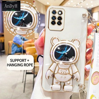 Andyh เคสโทรศัพท์มือถือ ลายนักบินอวกาศ 3D พร้อมสายคล้อง สําหรับ infinix Note10 Pro Note10 Pro Nfc X695