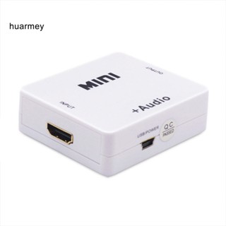 Huarmey ตัวแยกตัวแปลงเสียง 1080P HDMI เป็น HDMI 3.5 มม. R/L อเนกประสงค์