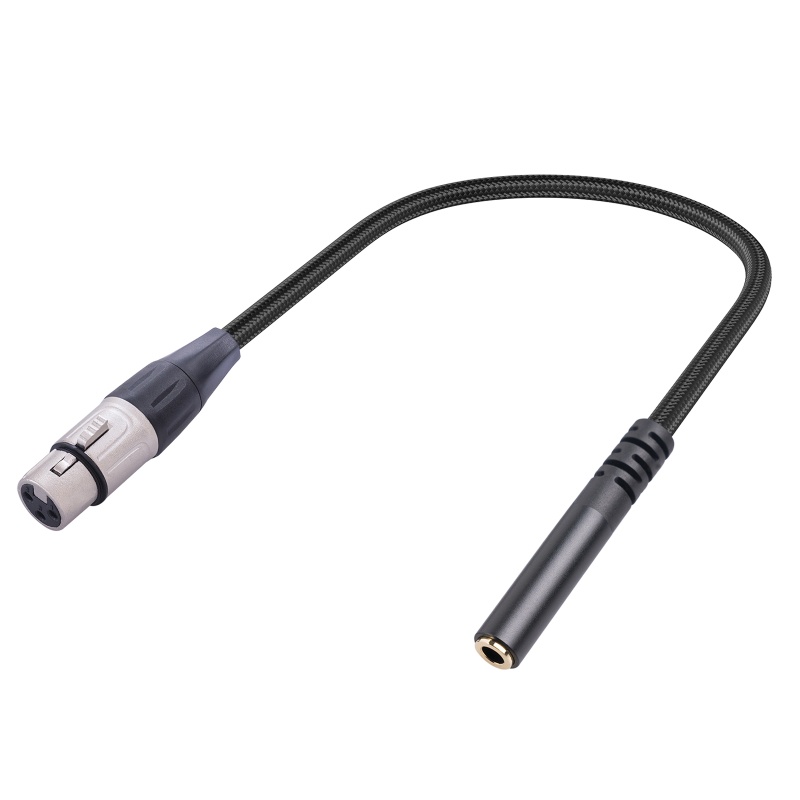 สาย Doublebuy XLR เป็น TRS XLR ถึง 1 8 สาย 1 8 ถึง XLR ขั้วต่อตัวเมียเป็นตัวเมีย