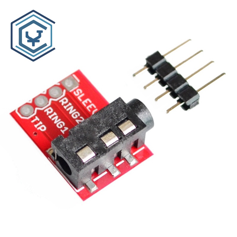 5pcs/10pcs TRRS 3.5 มม.แจ็ค MP3 ชุดหูฟังสเตอริโอไมโครโฟนโมดูลอินเทอร์เฟซ 5 ชิ้น/ล็อต TRRS Audio Board 3.5 มม.หูฟังสเตอริโอชุดหูฟังเสียง Breakout Board โมดูลขยาย