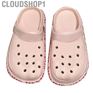 Cloudshop1 Women Hole Shoe Sandal  Comfortable Shoes Deep Texture Breathable Non Slip Closed Toe for Vacation