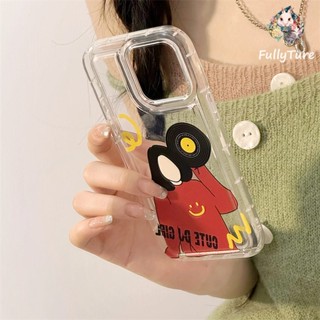 เคสป้องกันโทรศัพท์มือถือใส แบบนิ่ม ลายการ์ตูนน่ารัก กันกระแทก สําหรับ Apple Iphone 14 13 12 11 XR ProMax