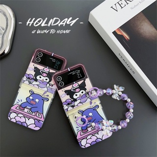 เคสโทรศัพท์มือถือ ป้องกัน ปิดด้านหลัง ลายการ์ตูน Baku Baku สําหรับ Samsung Galaxy Z Flip 5 Z Flip 4 Z Flip 3 ZFlip3 ZFlip4 ZFlip5