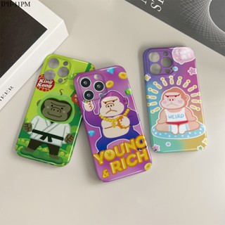 Compatible With iPhone 11 8 7 X XS XR Max SE Pro Plus + 2022 2020 เคสไอโฟน สำหรับ Case Cartoon Orang เคส เคสโทรศัพท์ เคสมือถือ Full Cover Hard Phone Cases Casing