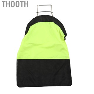 Thooth Diving Fish Catch Bag Foldable Fluorescent Yellow One Hand Operation Closed Dive Fishing for