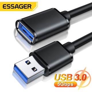 Essager สายเคเบิลต่อขยาย USB 3.0 2.0 ตัวผู้ เป็นตัวเมีย สําหรับ Smart TV PS4 Xbox One USB3.0