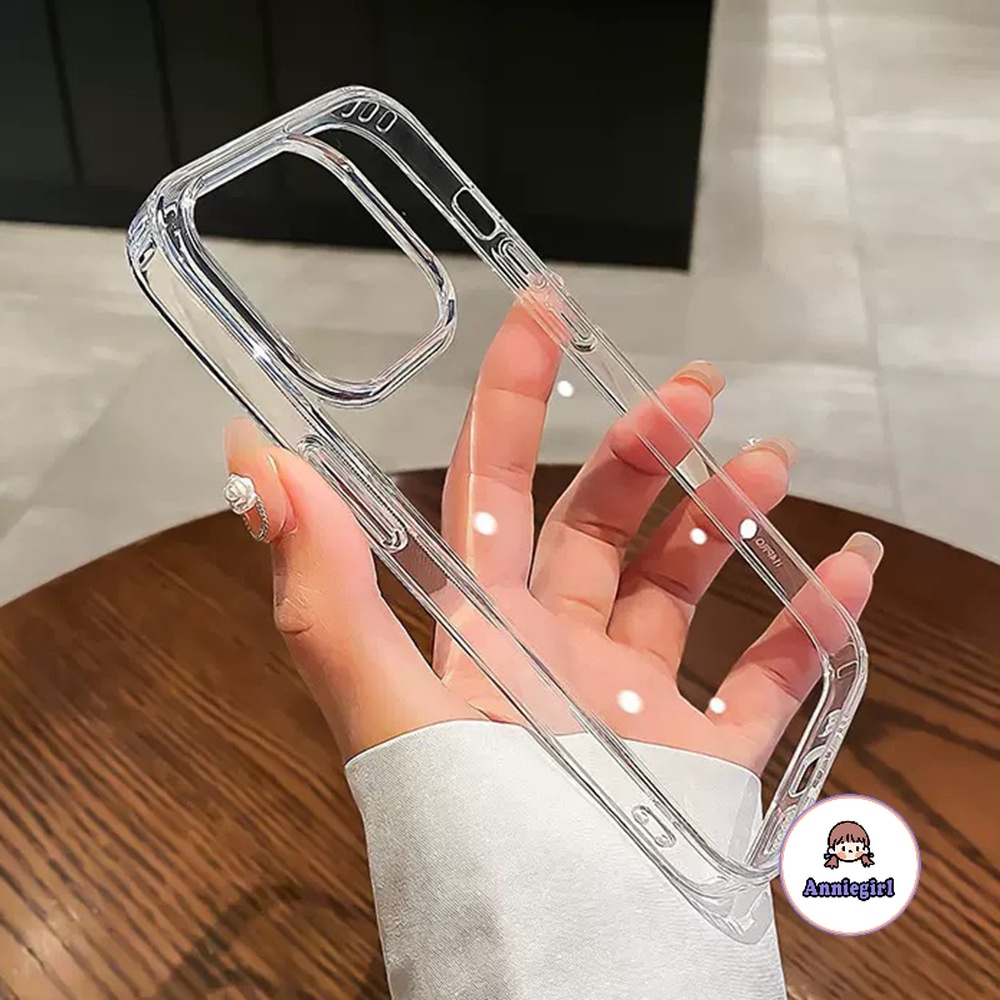 อะคริลิคโปร่งใส IPhone สําหรับ IPhone 15 14 16 Pro Max 12pro 13 Promax ป้องกันรอยขีดข่วนฝาครอบโทรศัพท์แข็ง