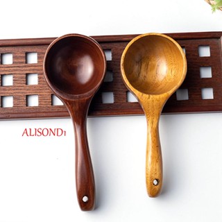 ALISOND1 ช้อนไม้ตักน้ํา สําหรับห้องน้ํา