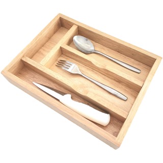 MINIWOOD ถาดช้อนส้อม ถาดเสริฟน้ำ ถาดวางแก้ว spoon Tray