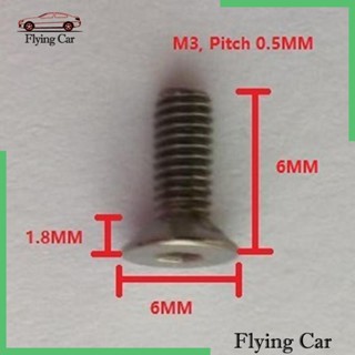[Lzdjfmy2] สกรูหัวซ็อกเก็ตไทเทเนียมอัลลอย M3X6 มม. 10 ชิ้น